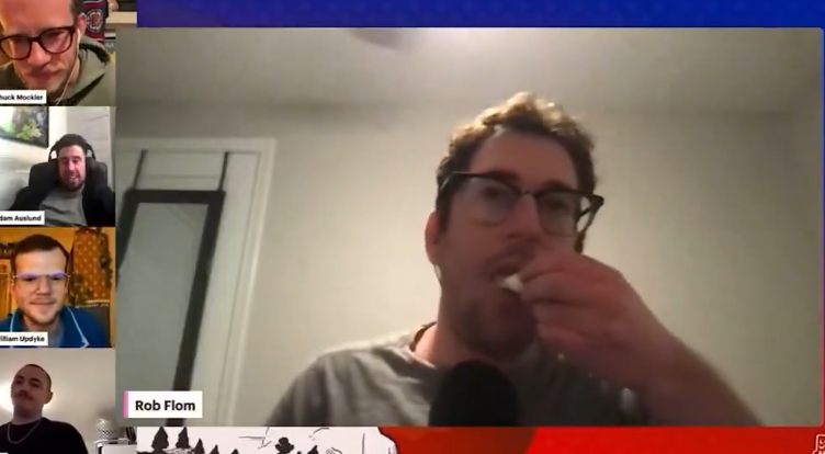 信守承诺！球迷直播吃推文：曾放话快船若打出15胜3负他就这么干